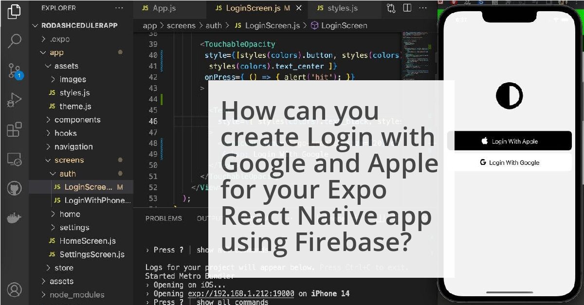 Sign In with Apple + Expo React Native + Firebase + Mac m1 image