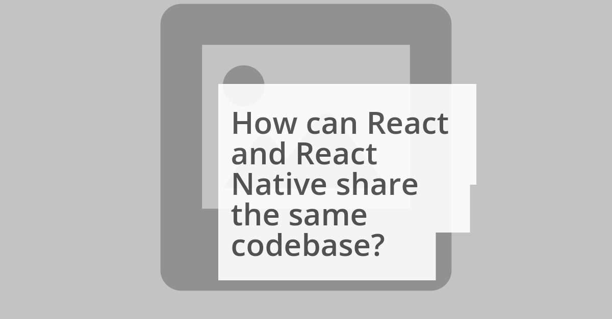 Sharing codebase between React and React Native image