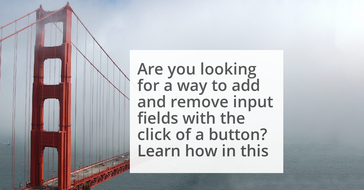 How to Dynamically Add Input Fields on Button Click in ReactJs image
